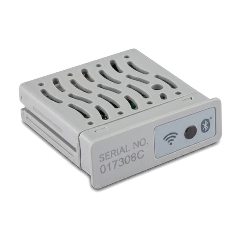 Hunter Wand Wi-Fi Module for X2 Controllers, a gray electronic device with a vented top surface and wireless connectivity