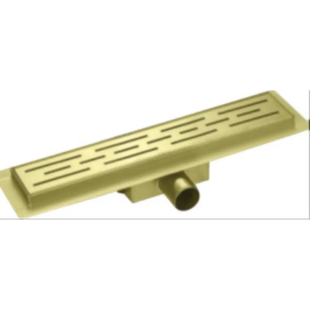 Brushed brass shower channel