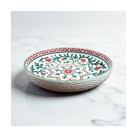 Embossed ceramic dish 12cm