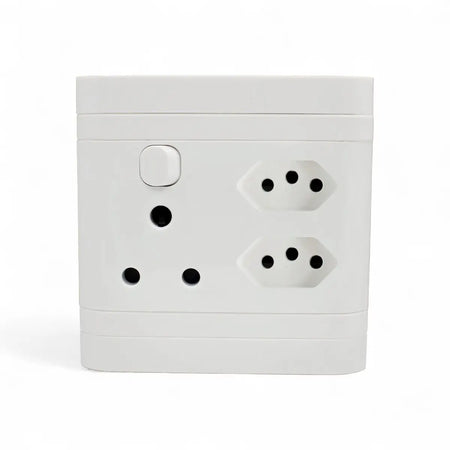 Lesco Single Switched Socket - 1X16Mma + 2 X Iec Switch Socket