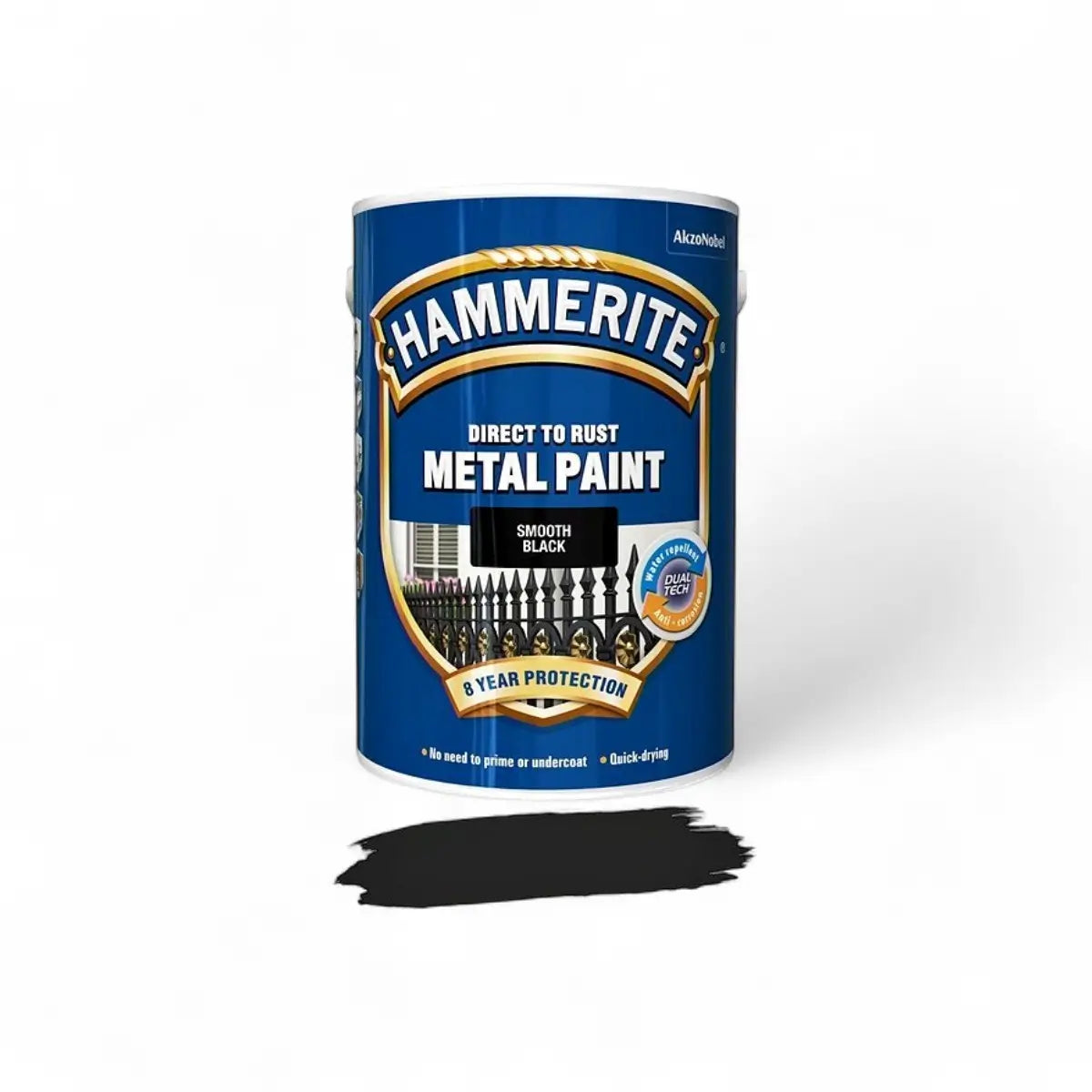 Hammerite Dtr Sb Smooth Black 5L Paint