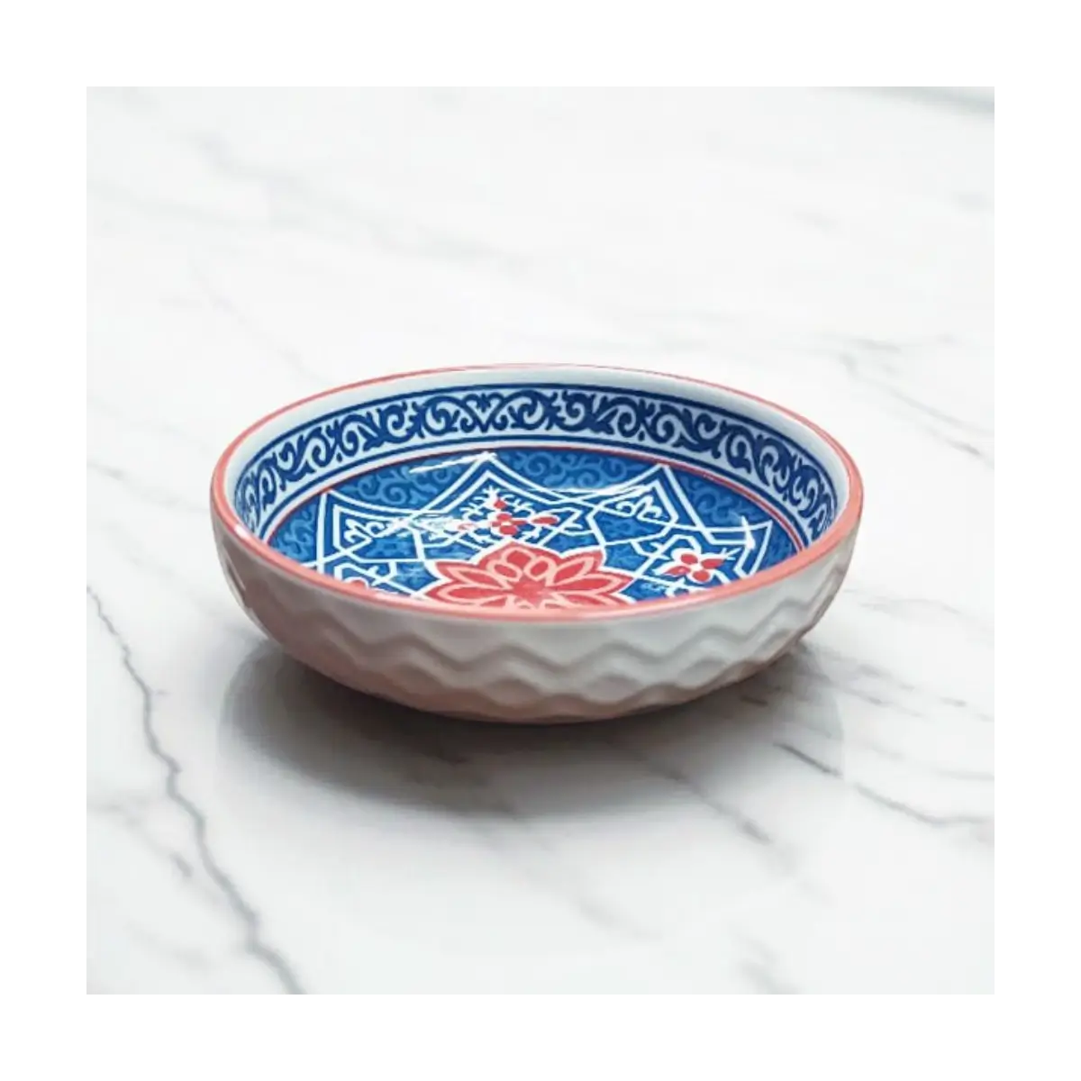Embossed ceramic dish 12cm