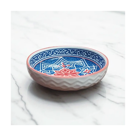 Embossed ceramic dish 12cm