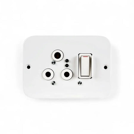Dynamic Distributors Crabtree Soc Switched Ind 119X83 Switch Cover Plate