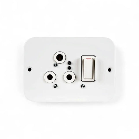 Dynamic Distributors Crabtree Soc Switched Ind 119X83 Switch Cover Plate