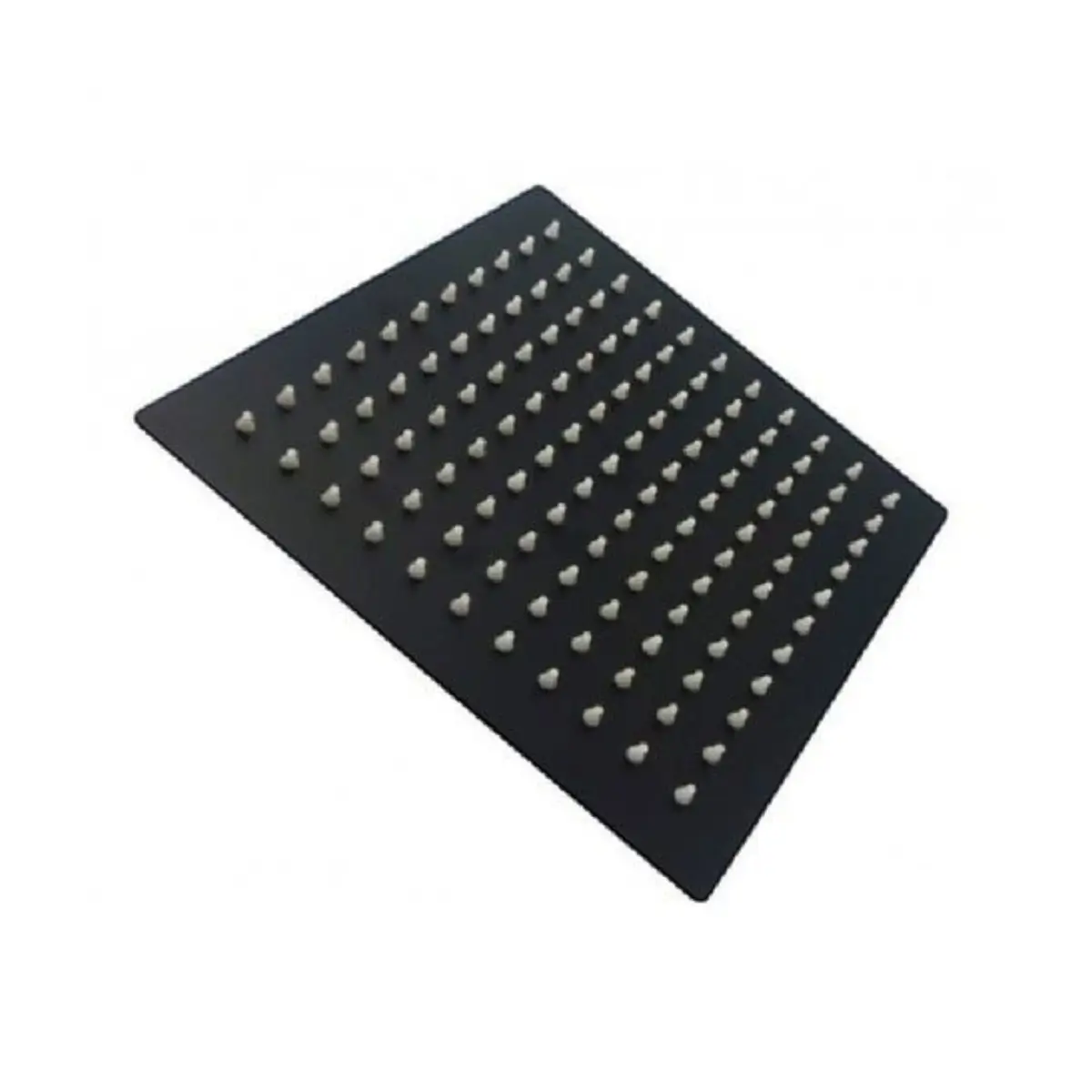 200mm square black shower head