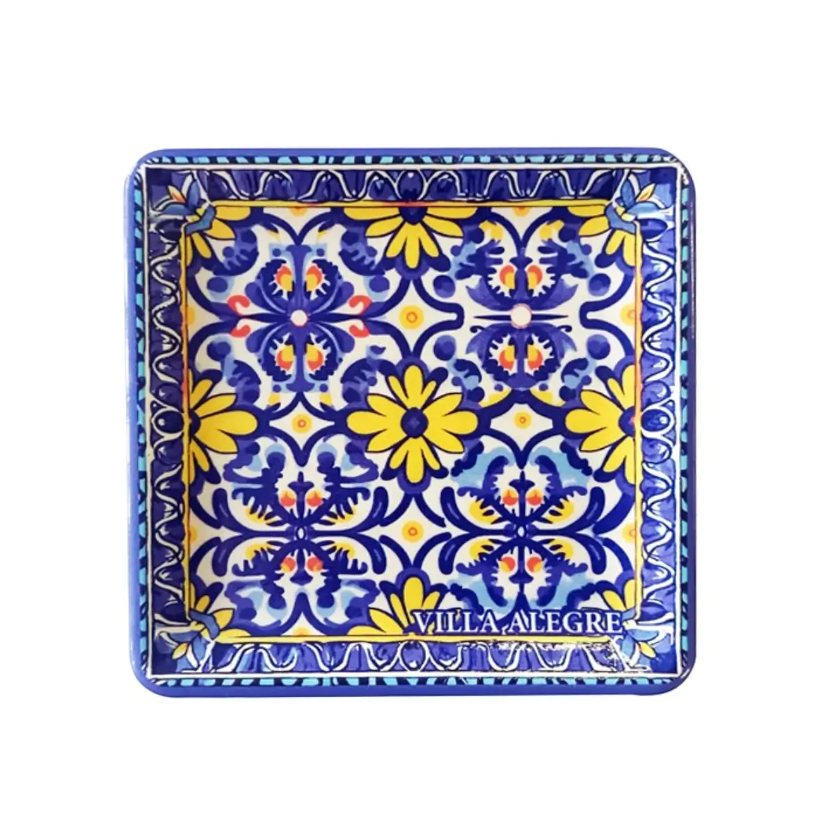 Decorative ceramic trinket plate