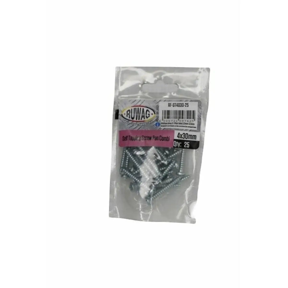 Ruwag 4x30mm Self tapping Screw (10) - Al's Hardware