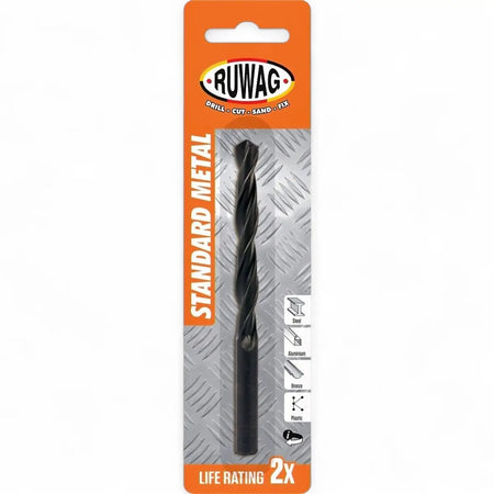 Standard Metal Drill Bit 2-Pack (Carded)