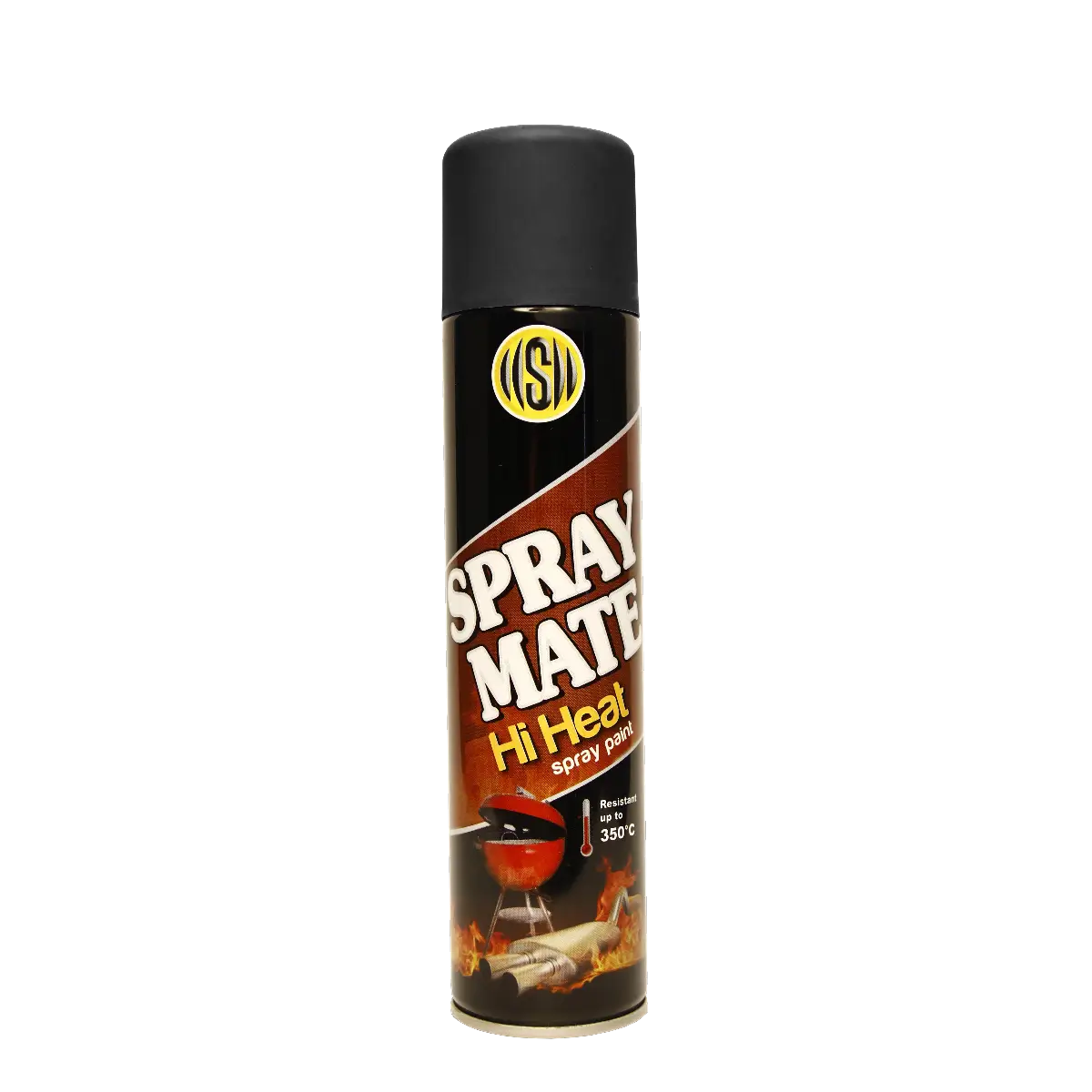 Heat resistant black spray paint