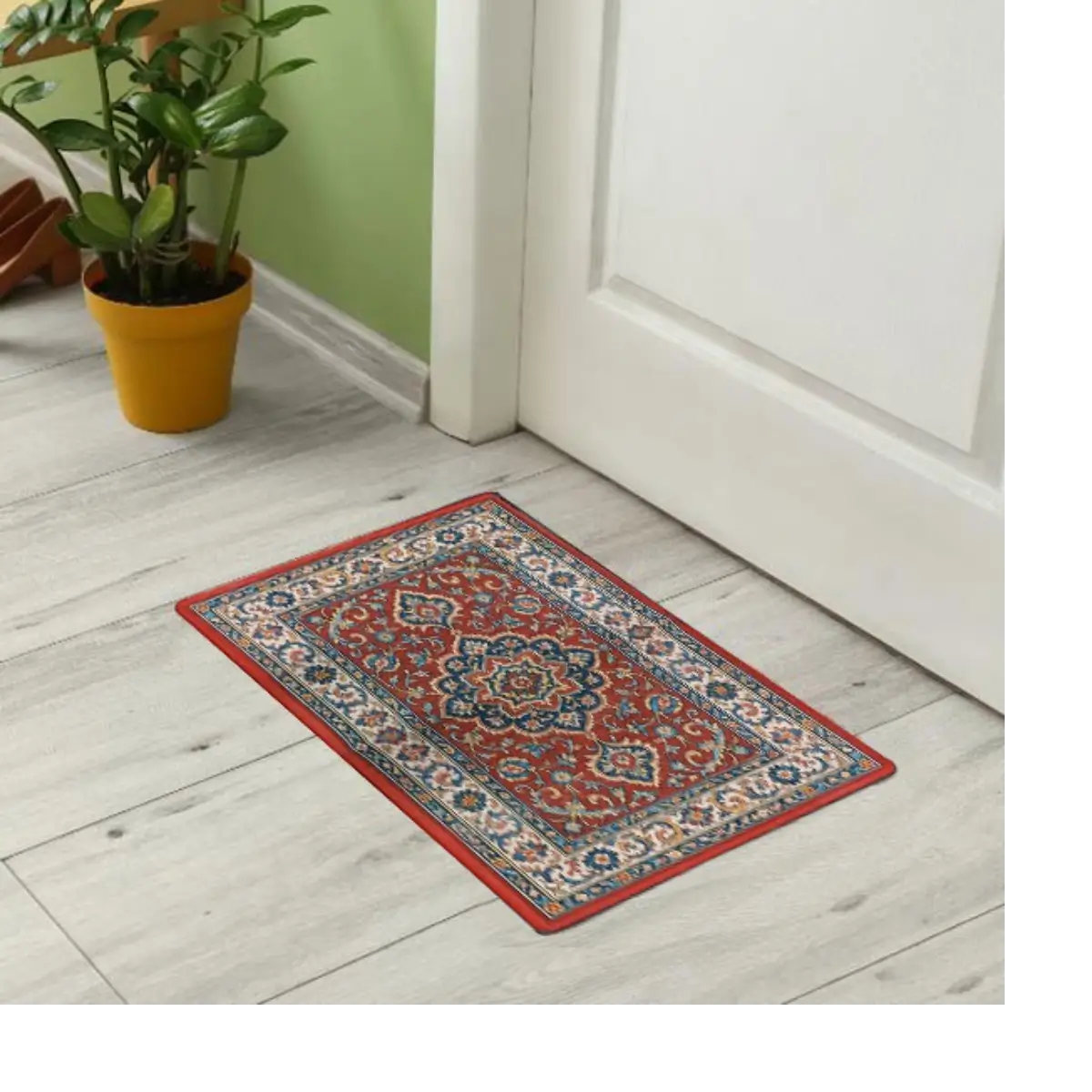 Ethnic pattern floor mat