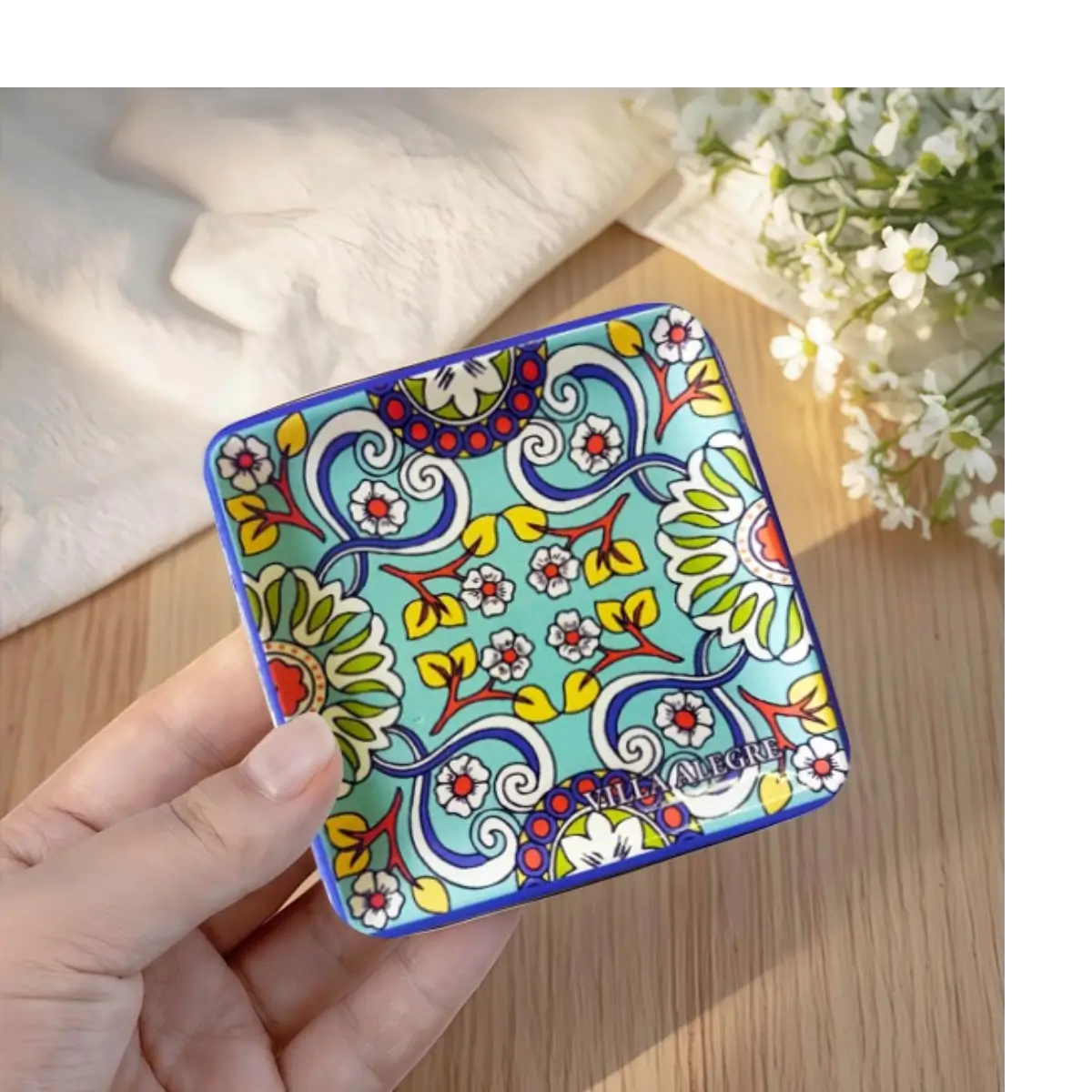 Decorative trinket dish plate