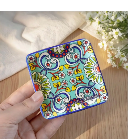 Decorative trinket dish plate