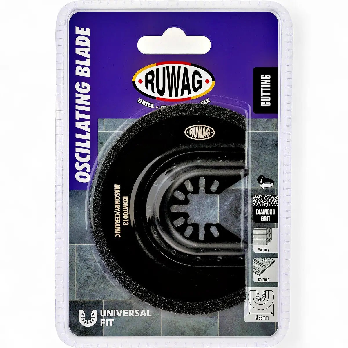 Oscillating Multi-Tool Radial Blade For Ceramic - 88mm