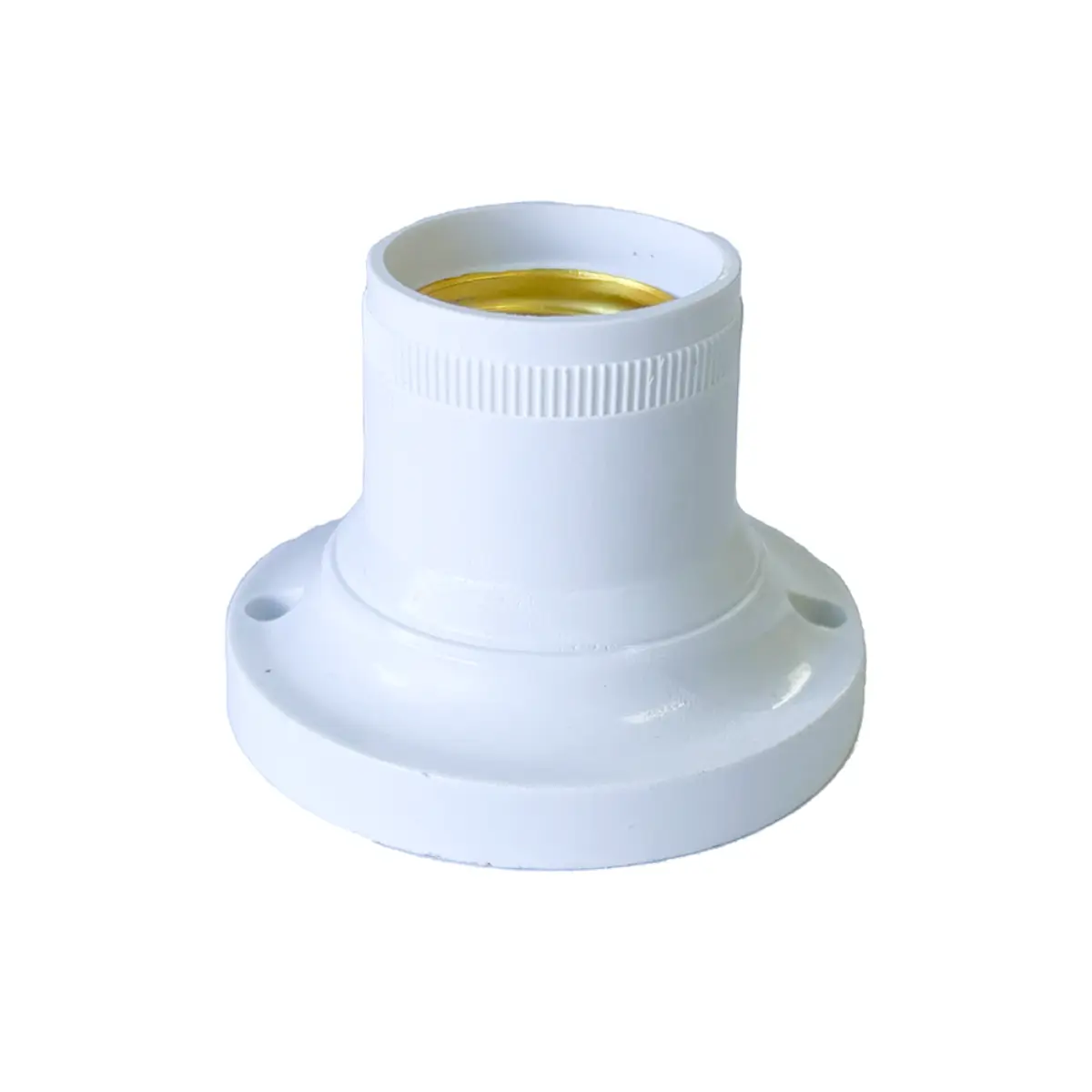 White E27 lamp holder