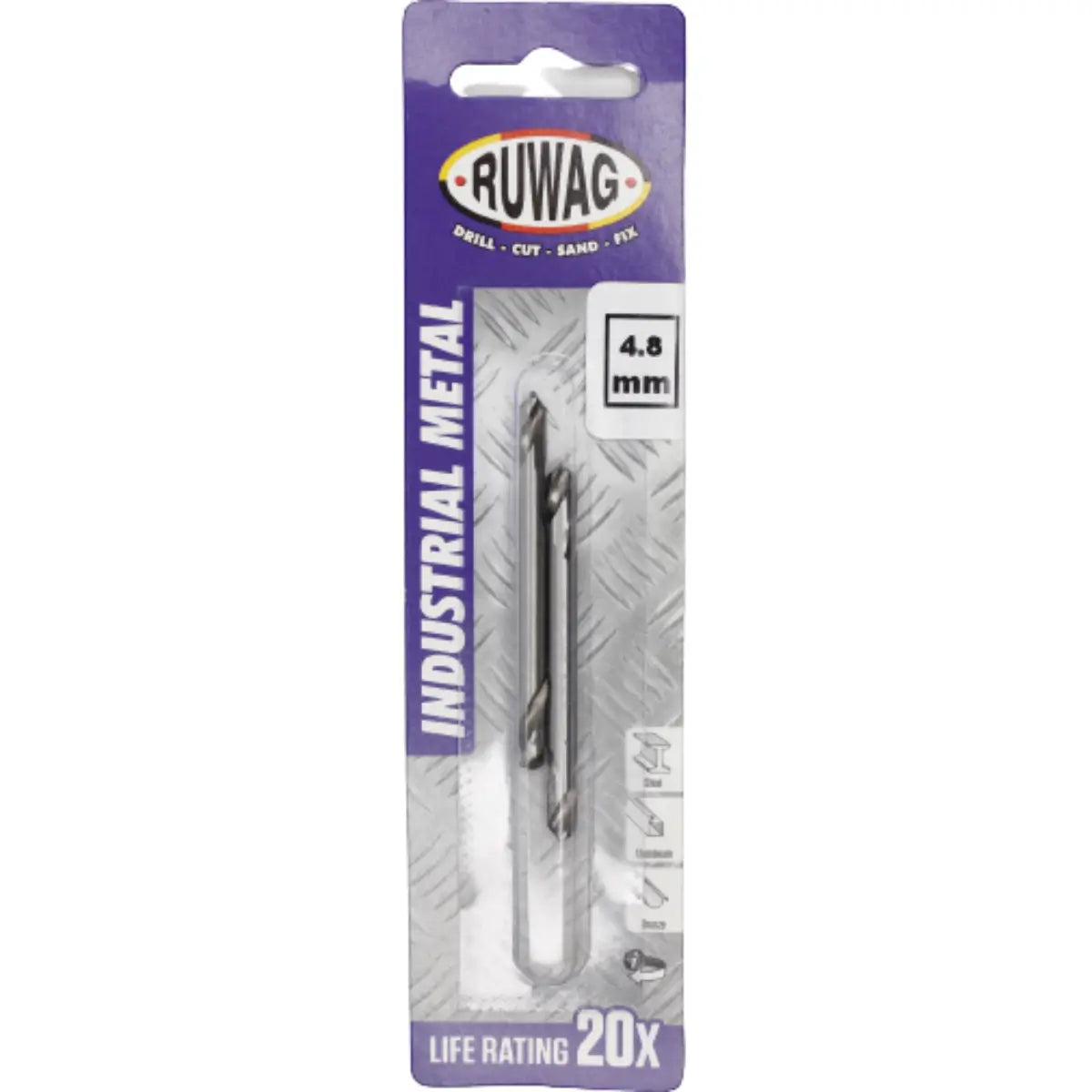 Ruwag 4.8mm Double sided Metal Bit 2 Pc - Al's Hardware