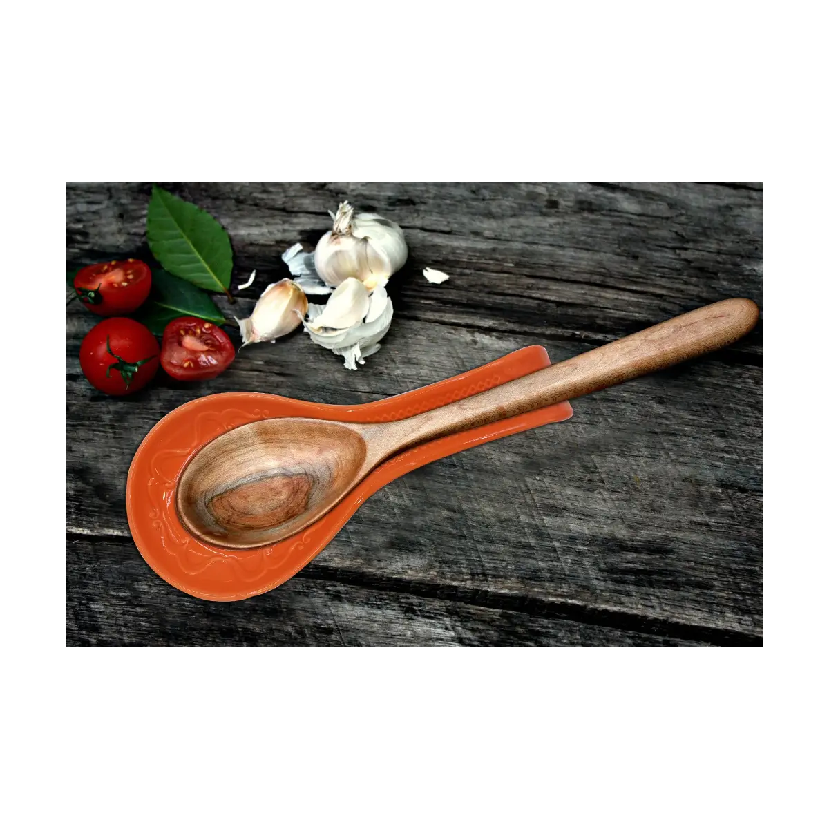 Ceramic spoon rest holder