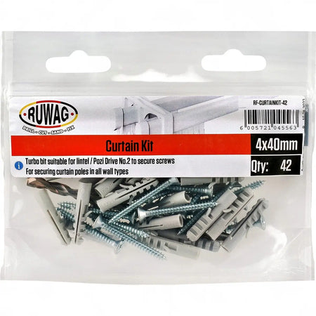 Complete Curtain Hanging Kit (42-Piece)