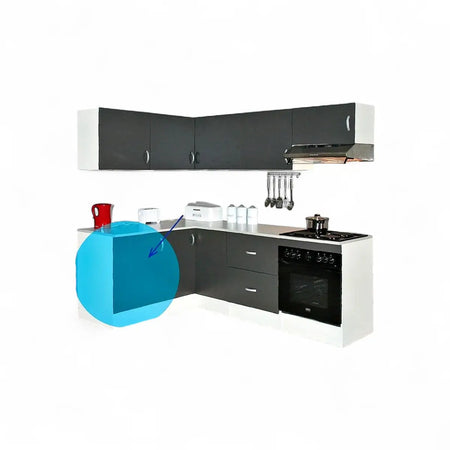 Modular Standard 600mm Base Cabinet - 1 Door Vermont Slate