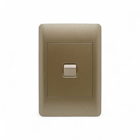 Lesco Switch Apollo 100X50Mm 1Lever 1W Elegant Gold Socket