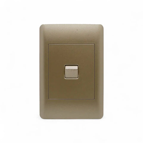Lesco Switch Apollo 100X50Mm 1Lever 1W Elegant Gold Socket