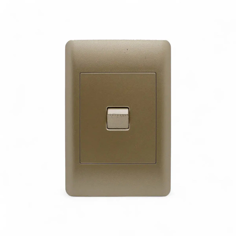 Lesco Switch Apollo 100X50Mm 1Lever 1W Elegant Gold Socket