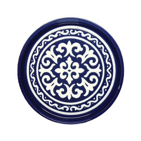 Stackable flat dinner plate