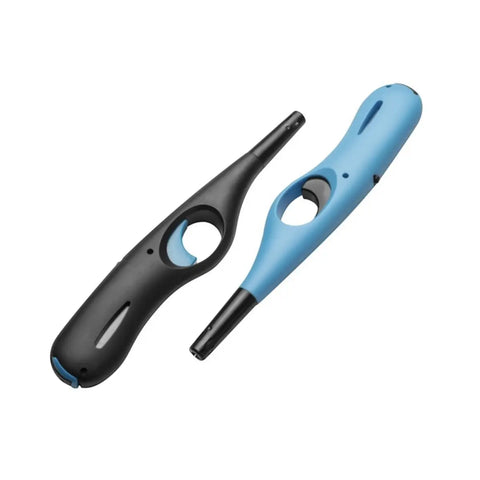 cadac twin pack trigger lighters in black and blue with circular finger grips