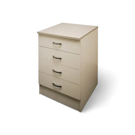 Base Unit 600mm - 4 Drawer White