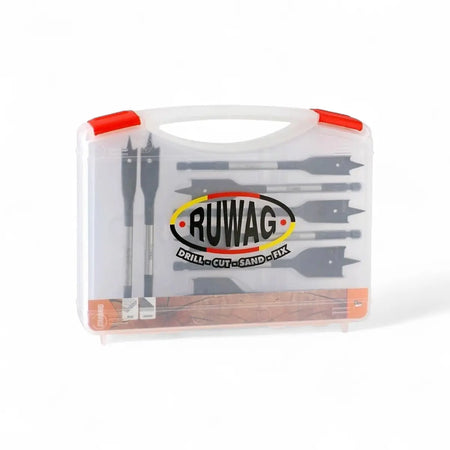 Flat Wood Drill Bit Set 12-32mm (8-Piece)