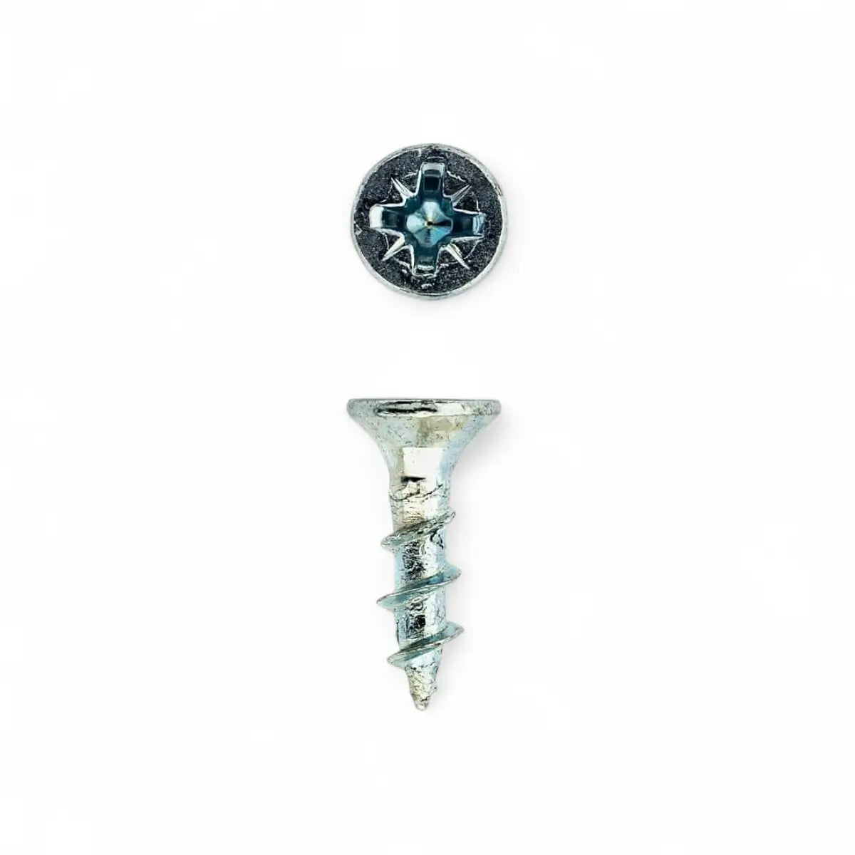 Silver Zinc Plated Chipboard Screw - 4.0 X 16mm (100-Pack)