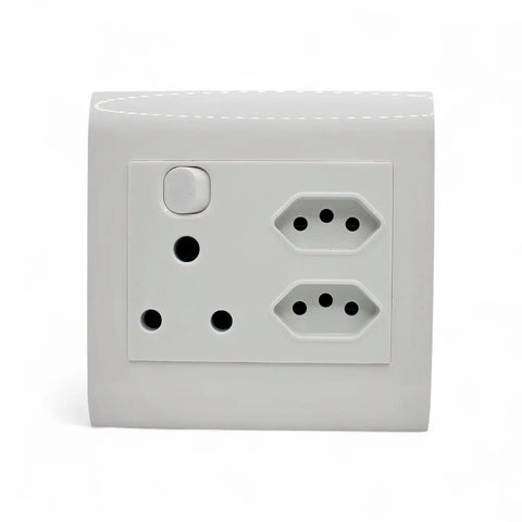 Lesco Single Switched Socket - 1X16Mma + 2 X Iec Switch Socket