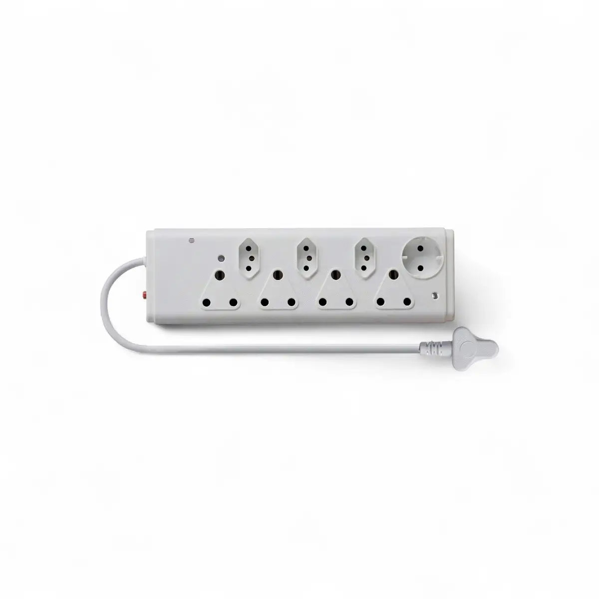 Lesco 8 Way White Multi Plug Adaptor