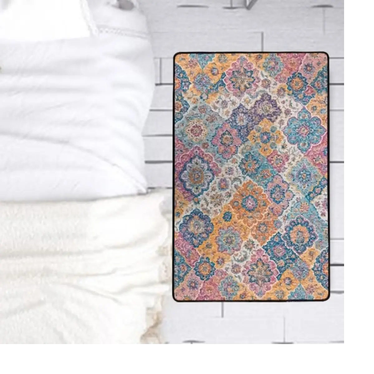 Ethnic pattern floor mat
