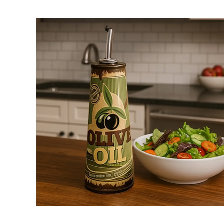 Ceramic olive oil bottle dispenser