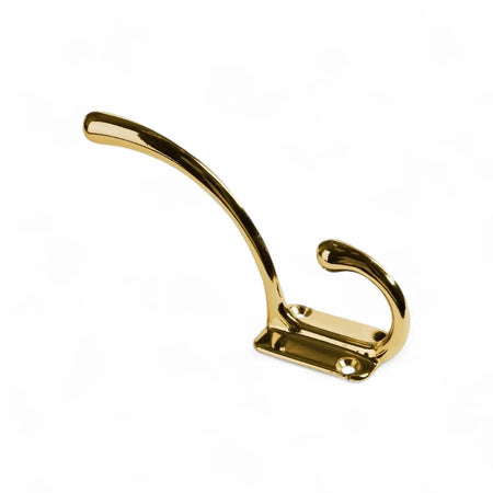Brass Plated Hat & Coat Hook (Single)