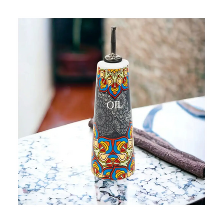 Ceramic oil dispenser bottle