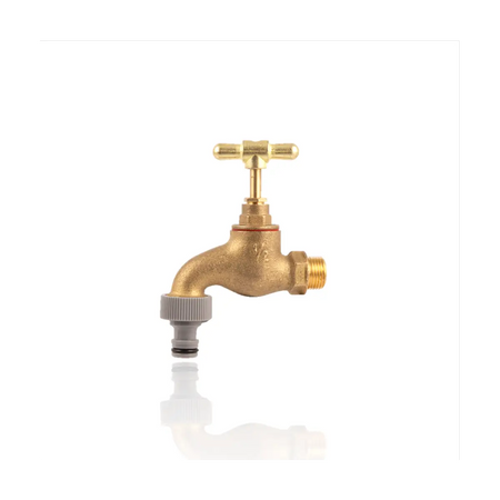 Heavy duty brass bib tap