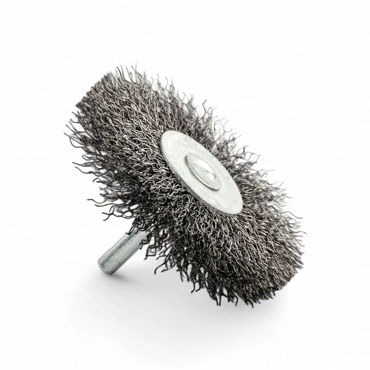Mounted Wire Wheel With 6mm Shaft - 100 X 12mm