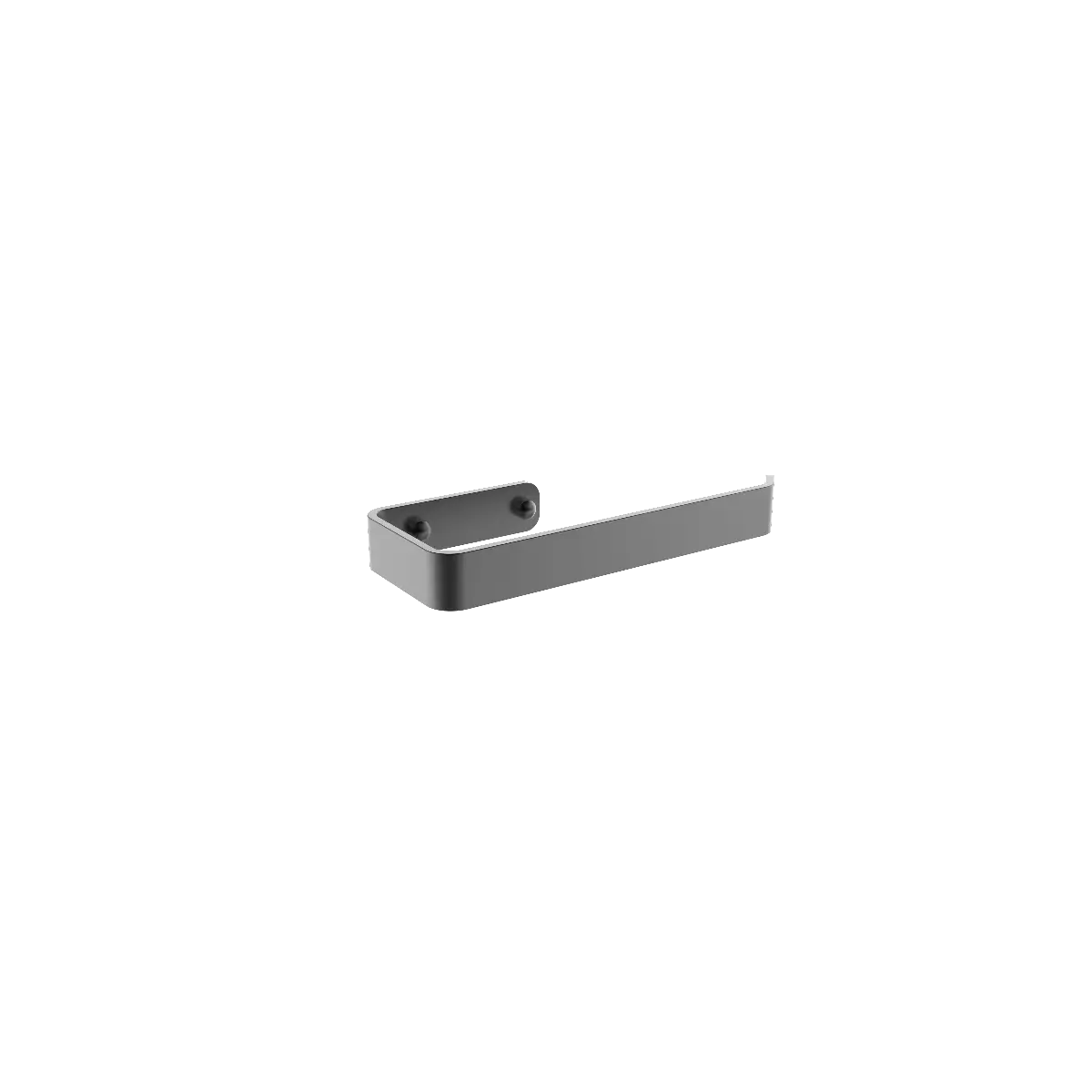 Matte black towel ring