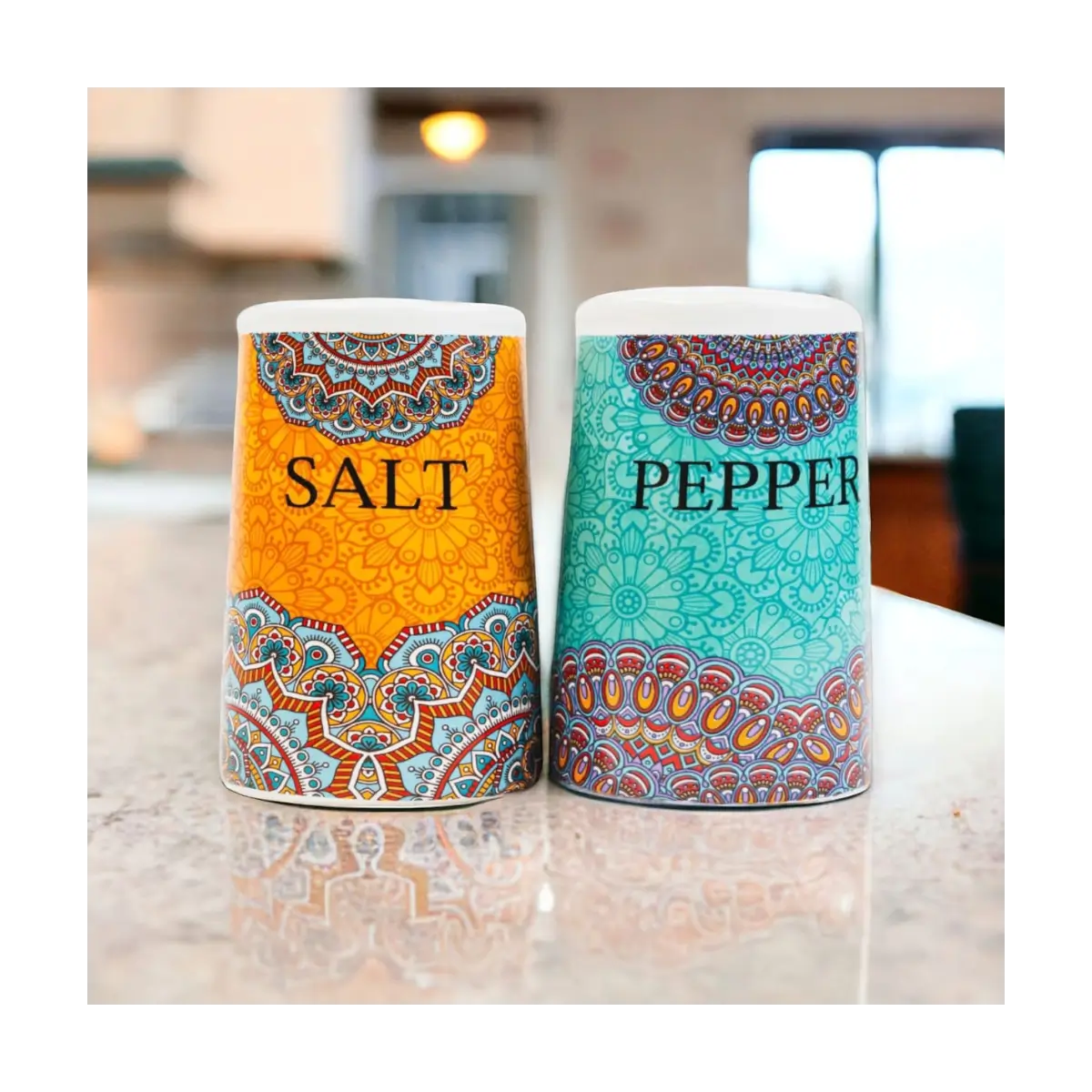 Ceramic salt and pepper shakers