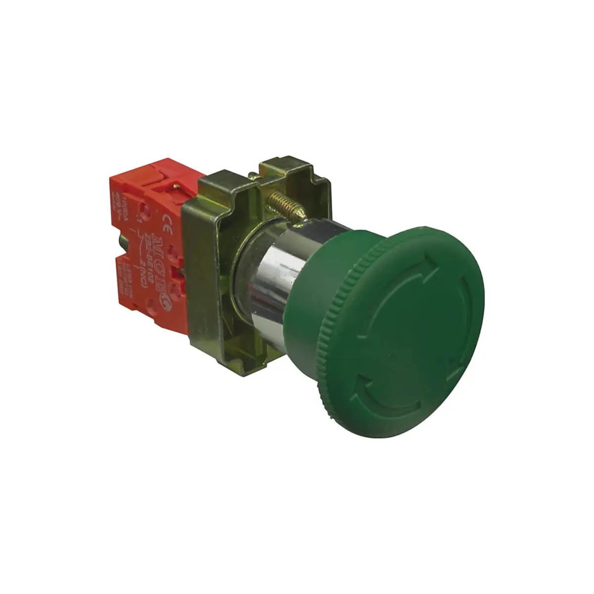 Latching emergency stop button