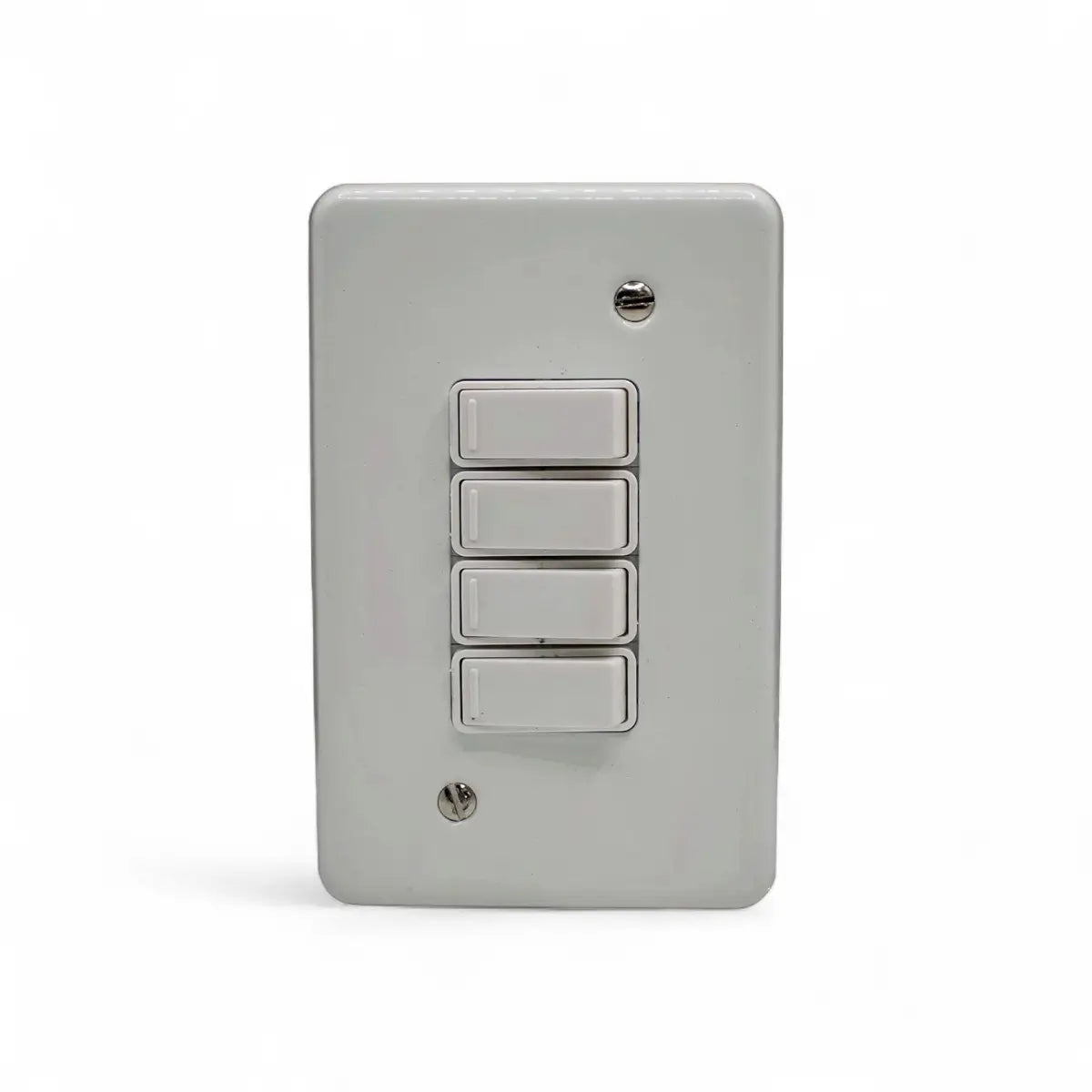Lesco Switch 4 Lever 1Way 100X50Mm Steel Sabs Light Switches
