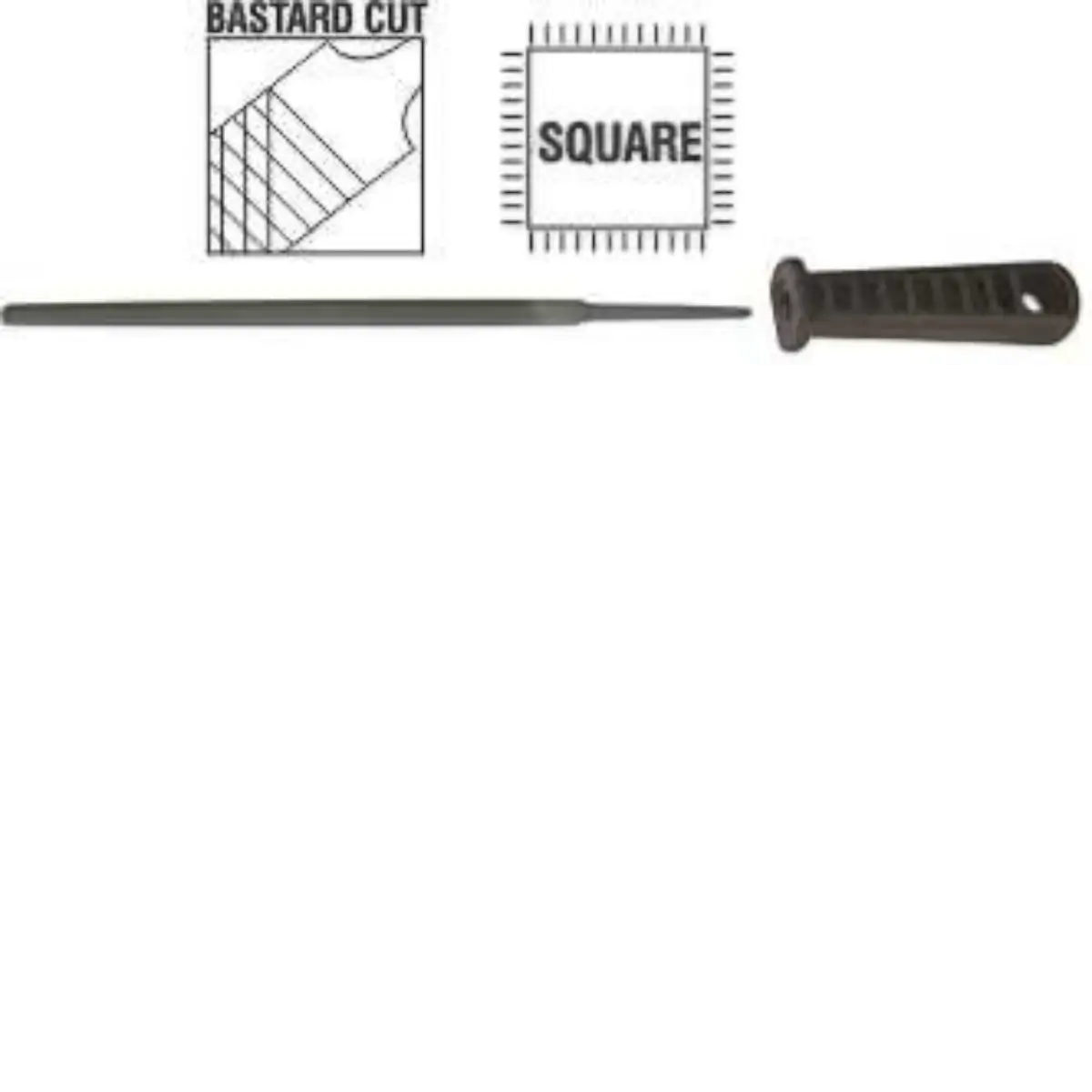 200mm square metal file