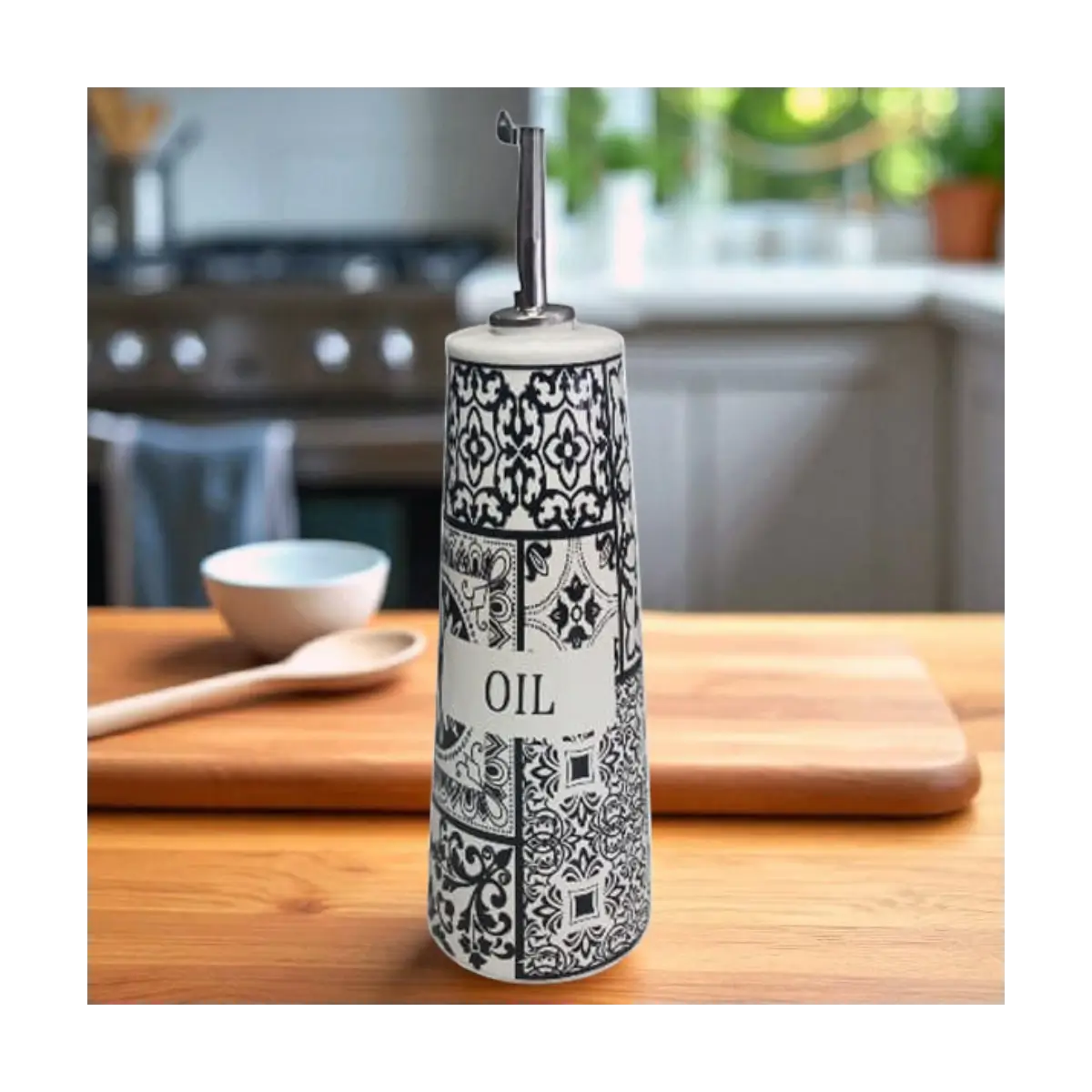 Ceramic olive oil dispenser
