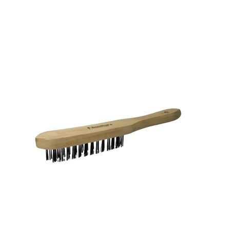 Wood handle brazing brush
