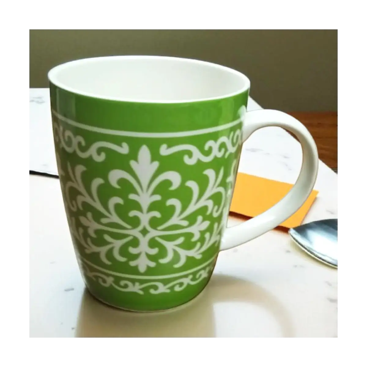 Patterned ceramic mug