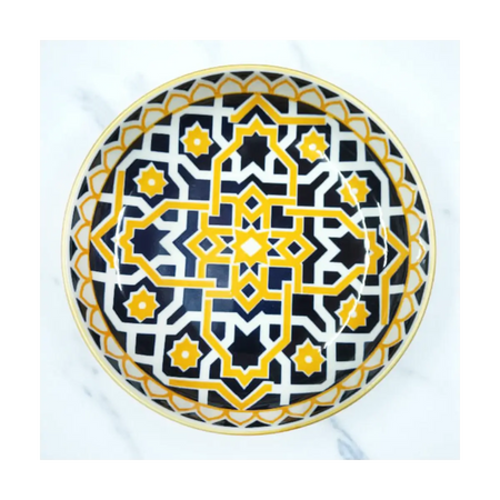 Embossed ceramic dish 153cm