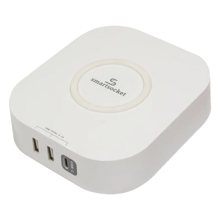 Compact USB hub wireless charger