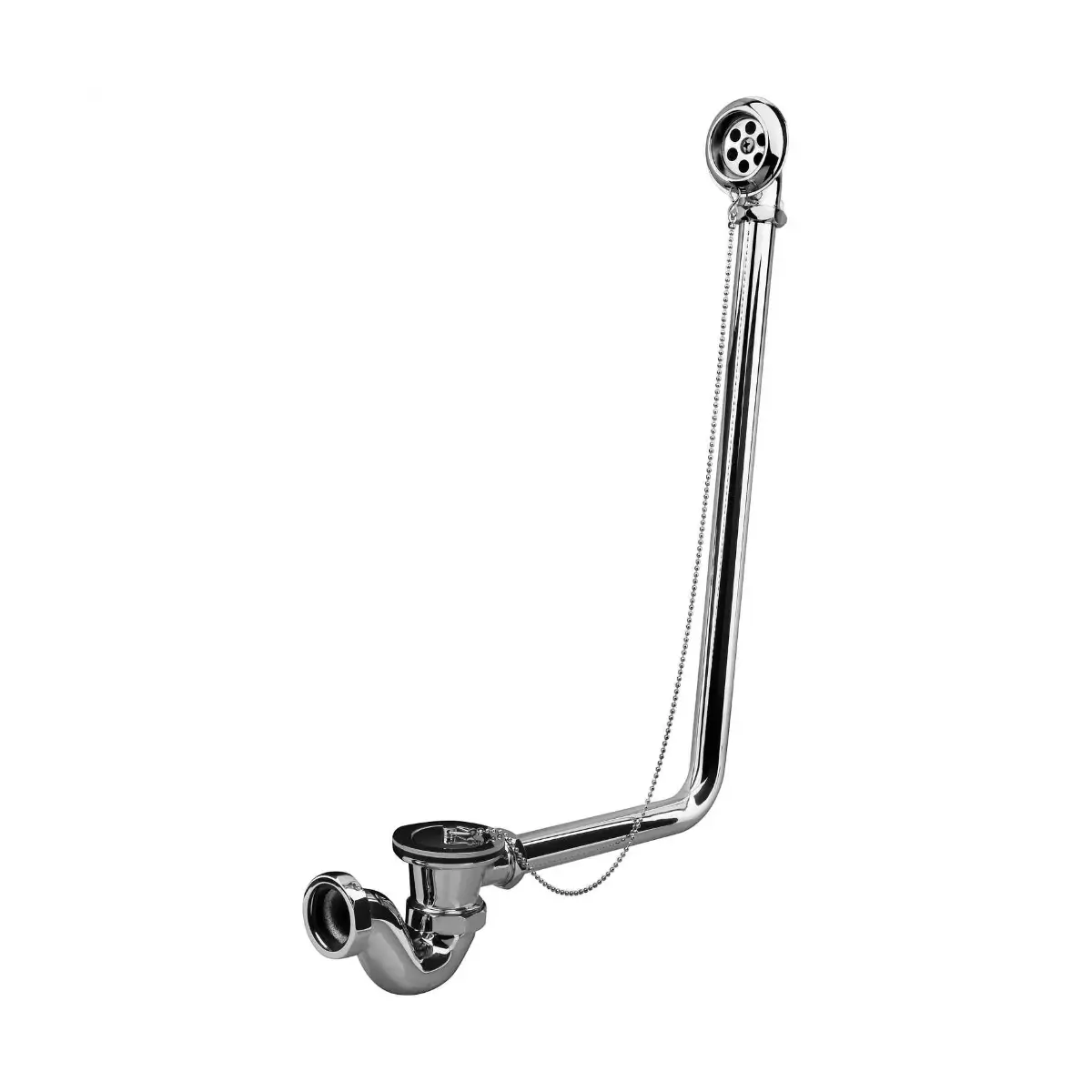Chrome plated bath trap